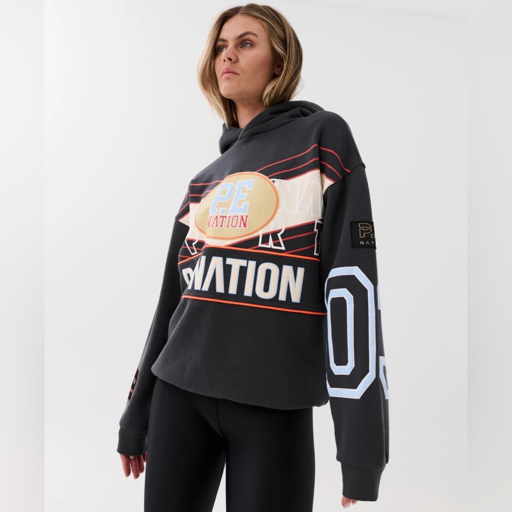 P.E Nation Rogue sweatshirt Dark Shadow S NWOT